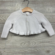 Knit Cardigan Ruffle Trim 6-9M