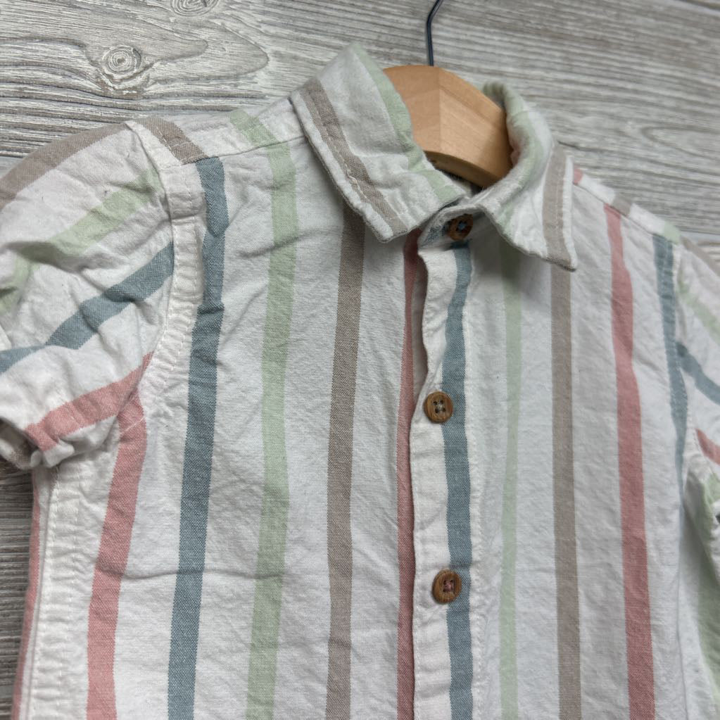 Button Up Shirt Stripes 2T
