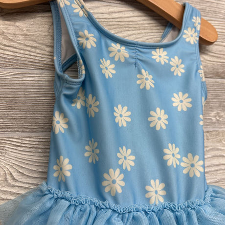 Tutu Swimsuit Flowers 4T