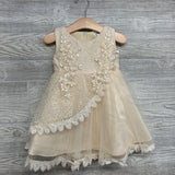 Tank Tulle Dress Flowers Sequins 9-12M
