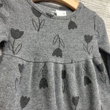 LS Waffle Knit Shirt Flowers 3T