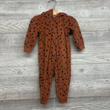 LS Fleece Outfit W/ Hood Animal Print 12M