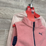 NEW Sherpa Vest, LS Shirt Flowers & French Terry Joggers 6