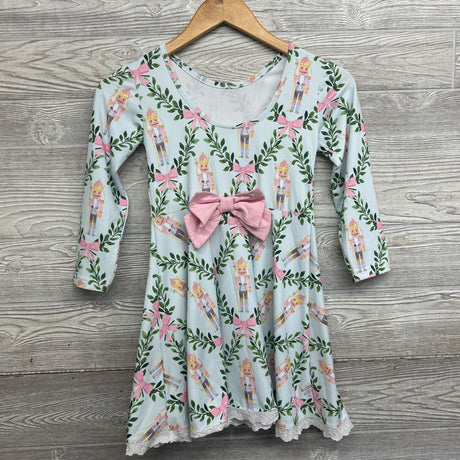 LS Eyelet Trim Dress Nutcrackers Bows 6