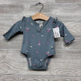 LS Henley Bodysuit Flowers & Leggings 3M