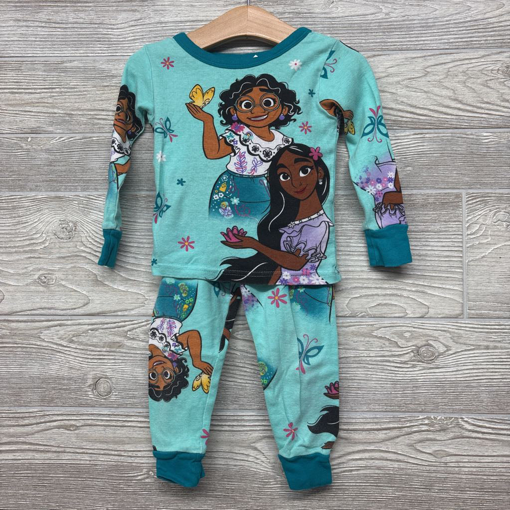 2 Pc LS PJs Encanto Flowers 3T