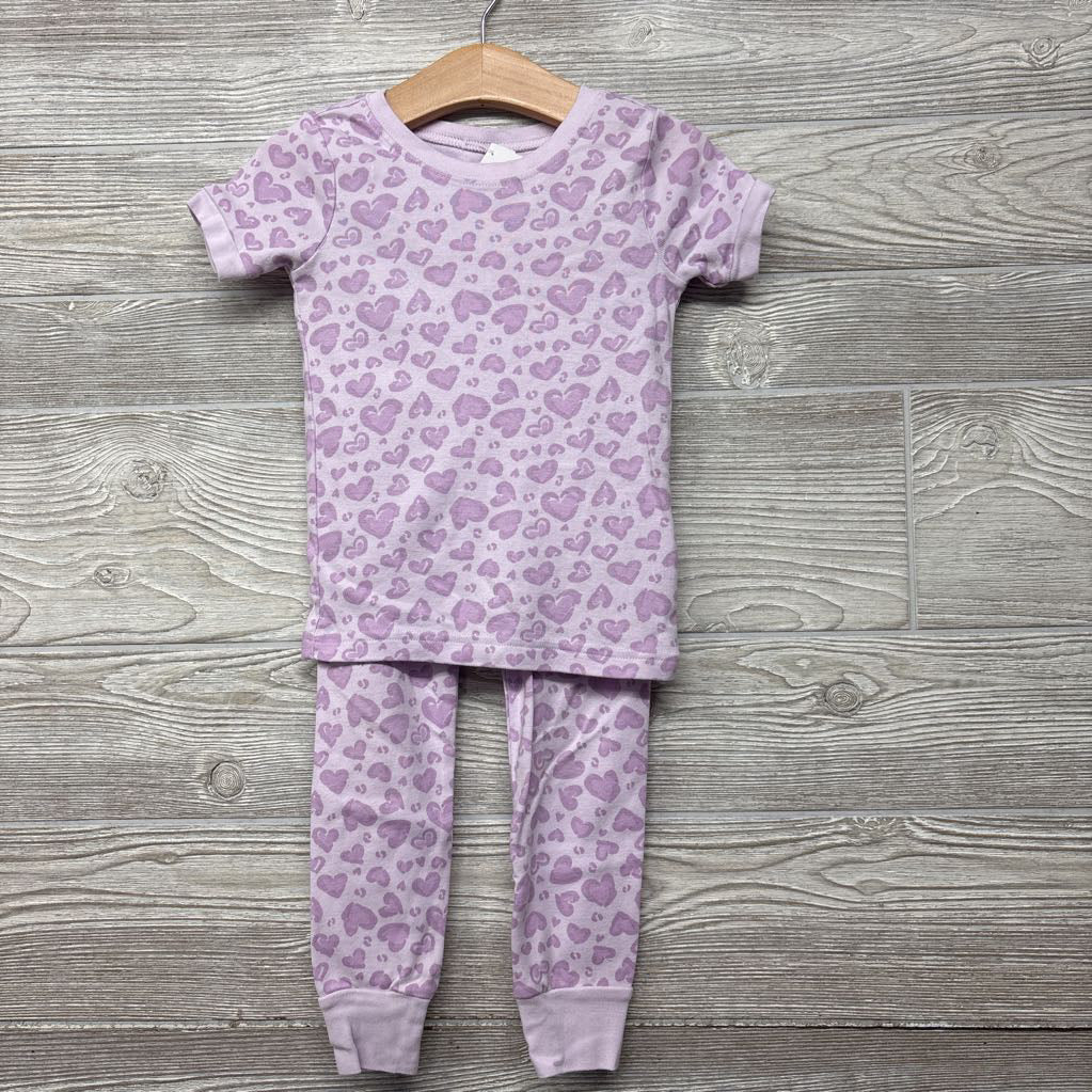 2 Pc PJs Hearts 3T