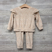Velour Crewneck & Joggers Animal Print 18M