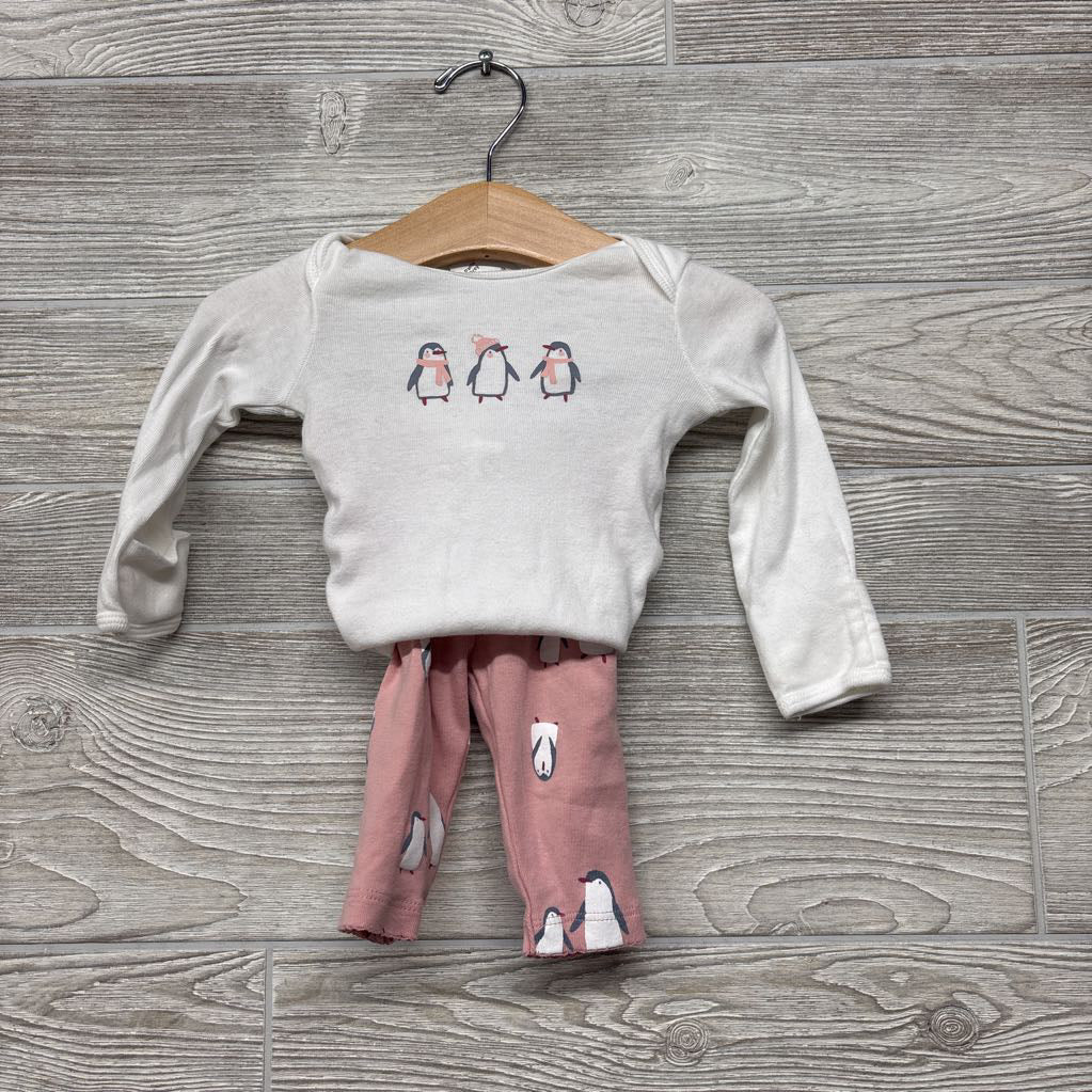 LS Bodysuit & Pants Penguins 3M