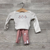 LS Bodysuit & Pants Penguins 3M