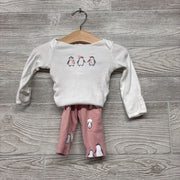 LS Bodysuit & Pants Penguins 3M