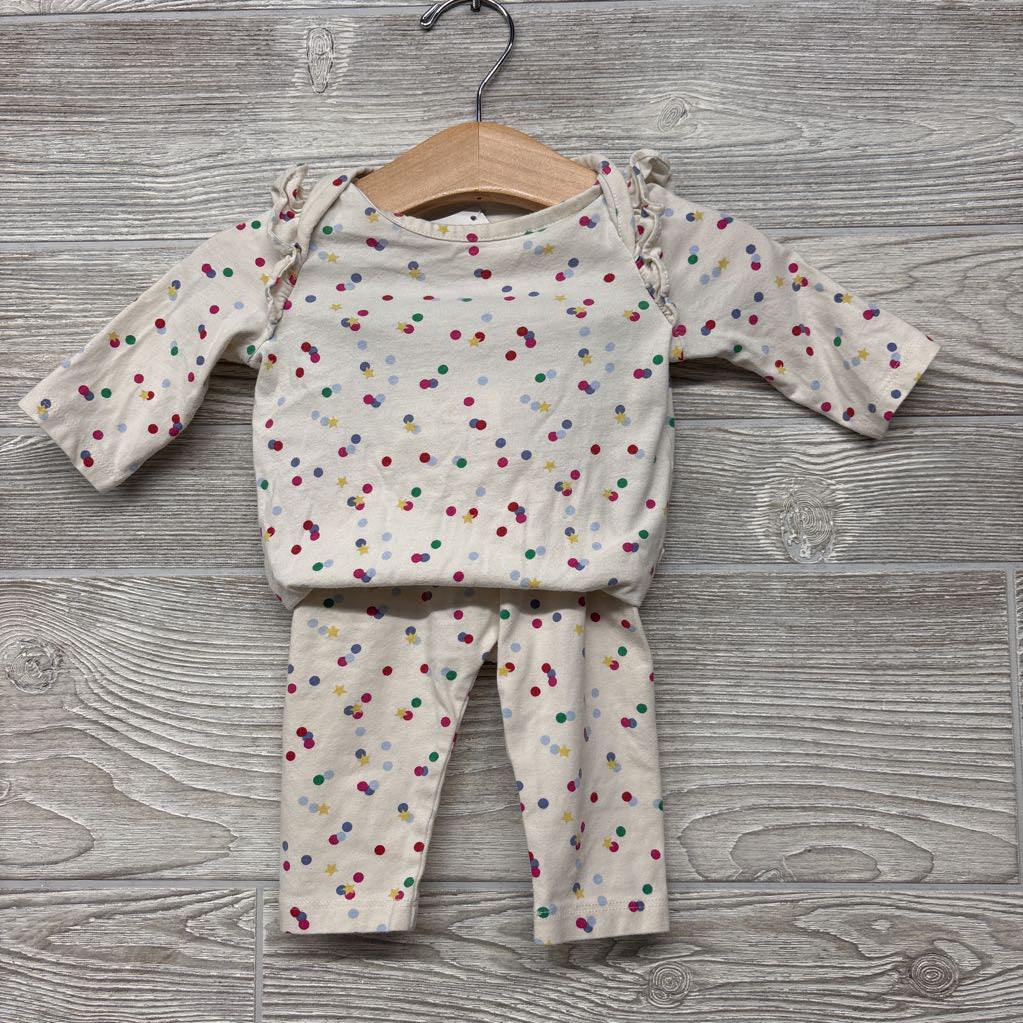 LS Bodysuit & Leggings Dots Stars 0-3M