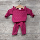 LS Bodysuit & Leggings Dots 0-3M