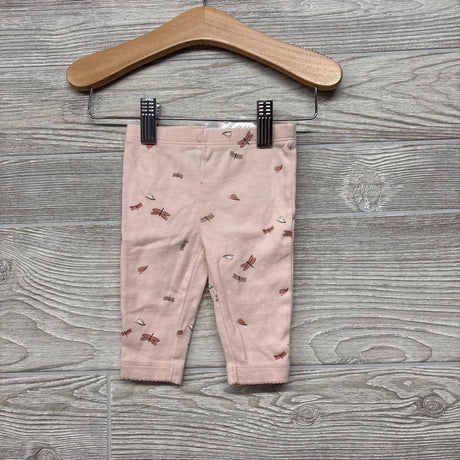 LS Shirt Embroidered Flowers & Leggings Dragonflies 3M