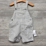 NEW Denim Shortalls Stripes 18-24M