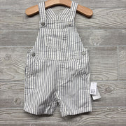 NEW Denim Shortalls Stripes 18-24M