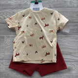 NEW Shirt Pigs Chickens & Shorts 18M