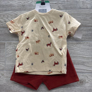 NEW Shirt Pigs Chickens & Shorts 18M