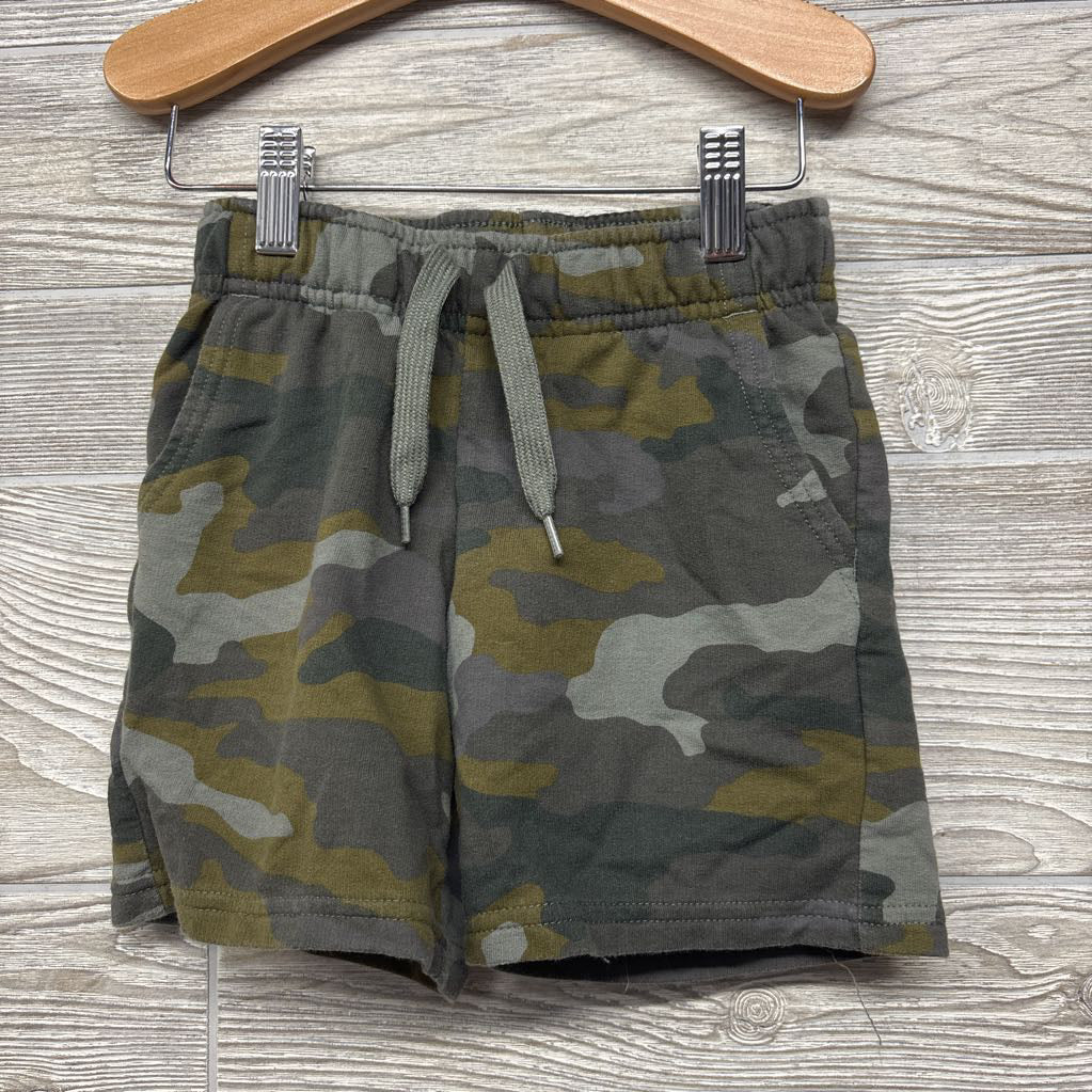 French Terry Drawstring Shorts Camo 4-5