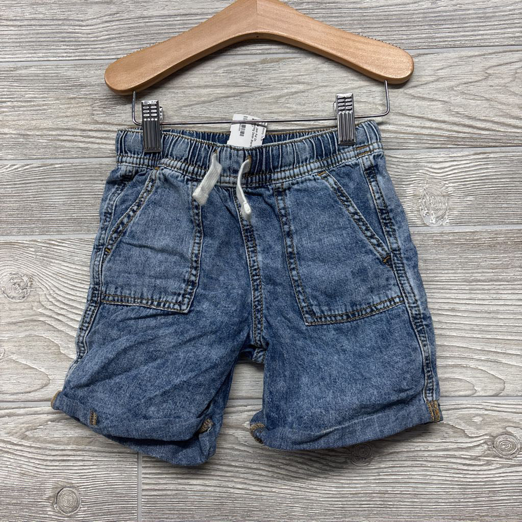 Pull On Drawstring Denim Shorts 5T