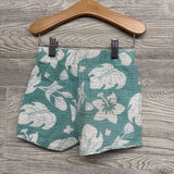 Gauze Button Up Shirt & Shorts Leaves 5T