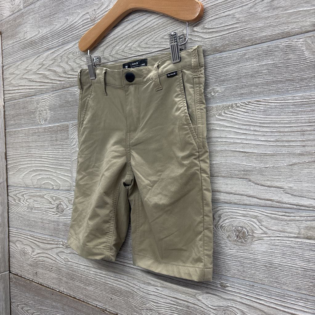 Woven Flat Front Shorts 7