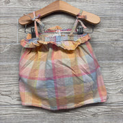 Plaid Smocked Tank Top & Shorts 2T