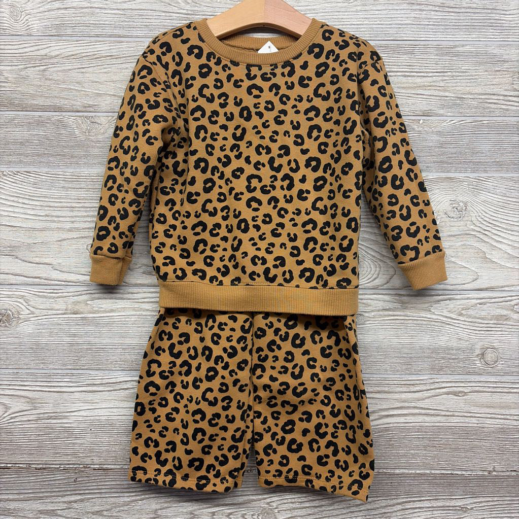 Crewneck & Sweatpants Animal Print 3T