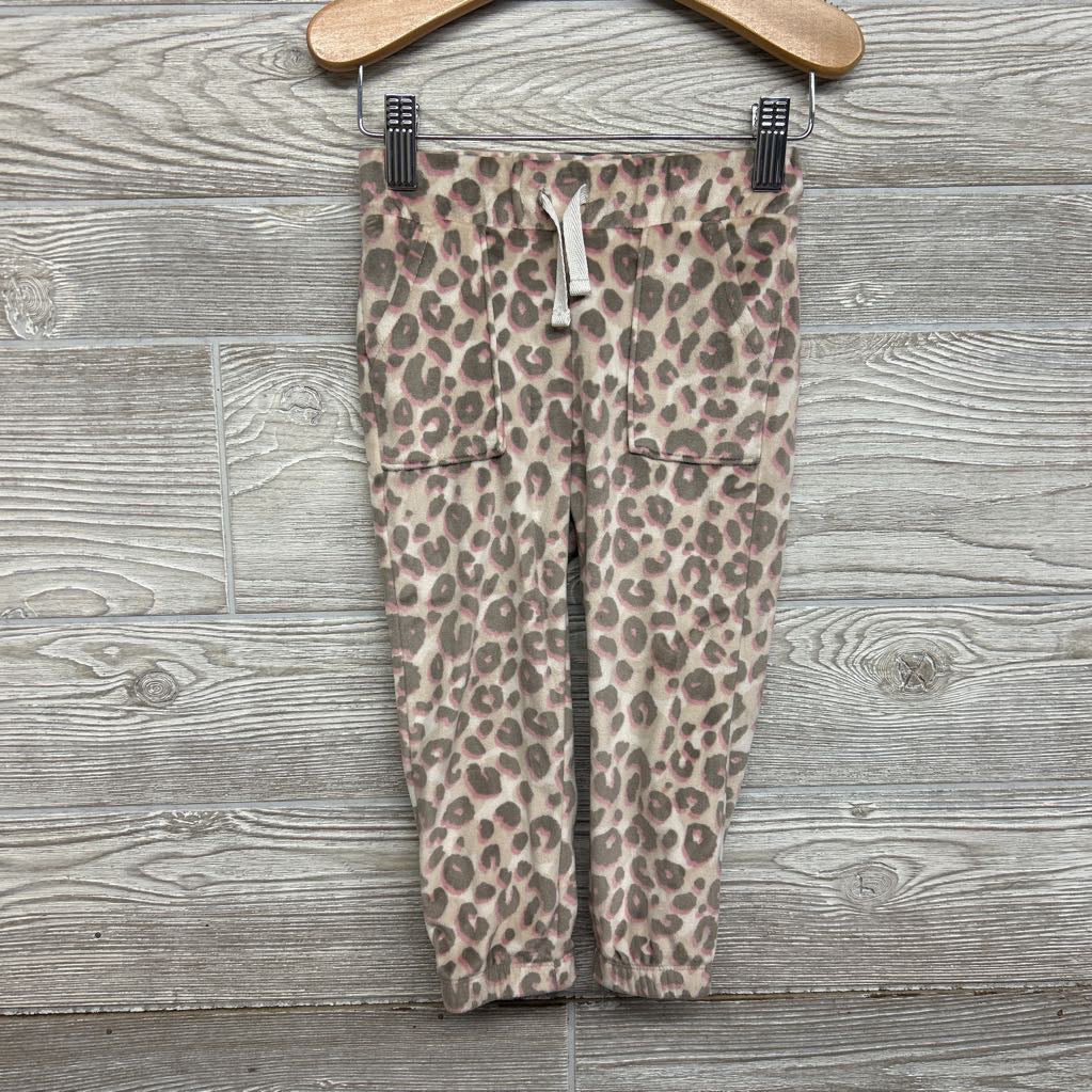 Velour Crewneck & Joggers Animal Print 2T