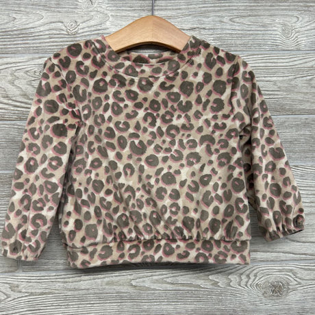Velour Crewneck & Joggers Animal Print 2T