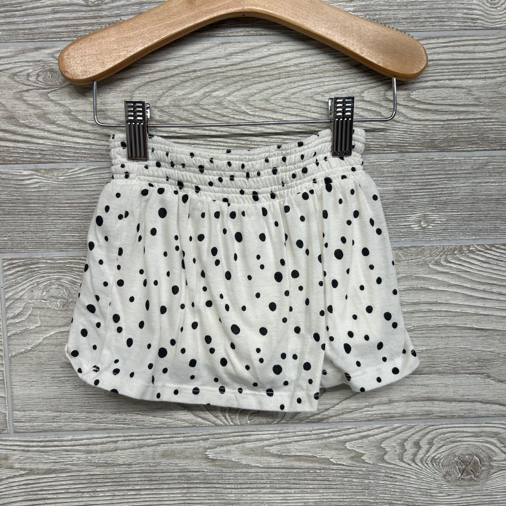 Shirt Ruffle Sleeves & Skort Dots 2T