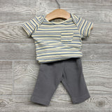 Bodysuit & Waffle Knit Pants 0-3M