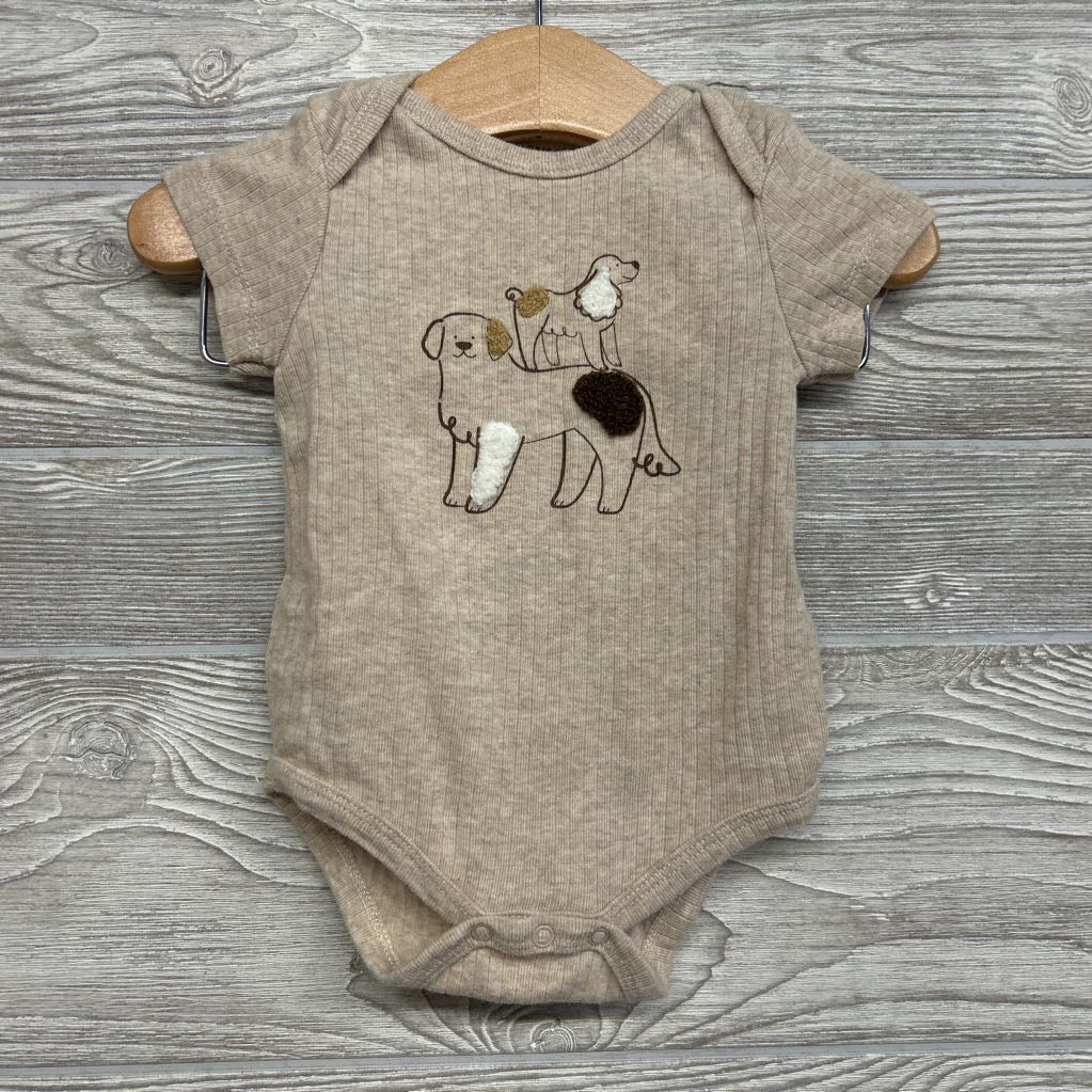 Ribbed Bodysuit Dogs & Pants 3-6M