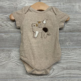 Ribbed Bodysuit Dogs & Pants 3-6M