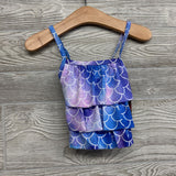 NEW 2 Pc Swimsuit W/ Mermaid Tail 3-4