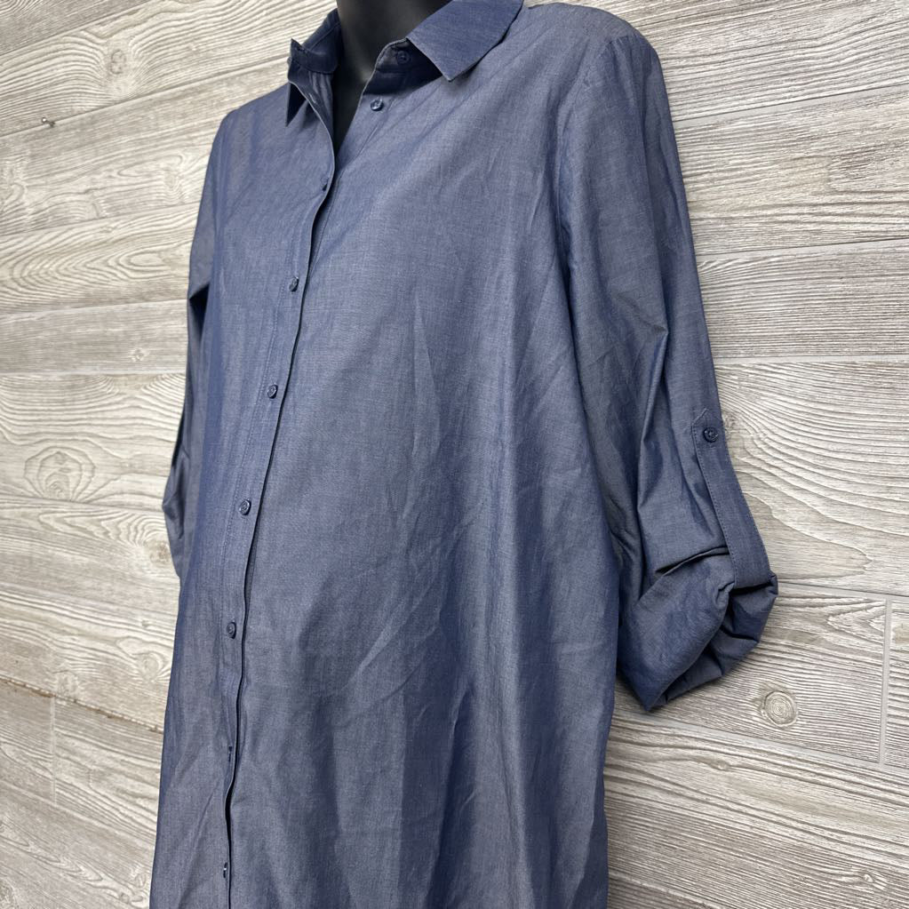 Button Down Shirt Dress Small
