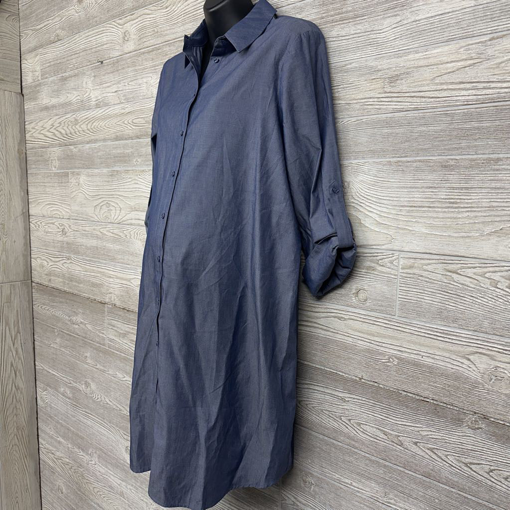 Button Down Shirt Dress Small