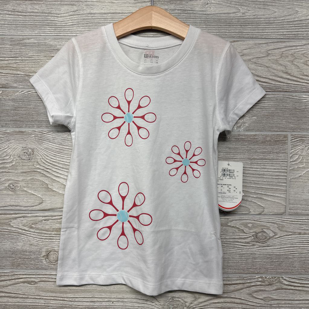 NEW Shirt Tennis Ball& Racket Flowers 6