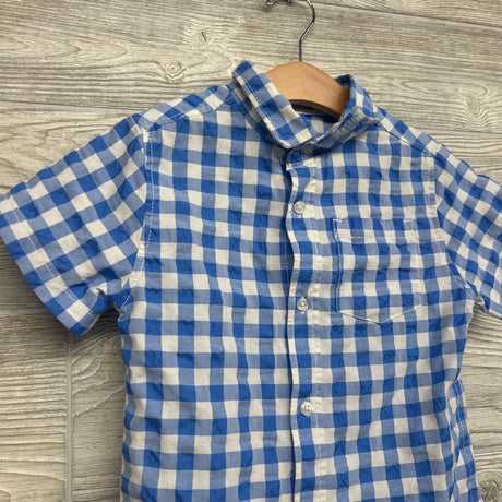 Gingham Button Up Shirt 4-5