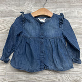 Chambray Button Up Shirt 12-18
