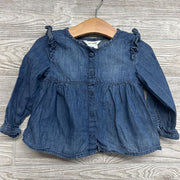 Chambray Button Up Shirt 12-18
