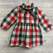 Mock Neck Gingham Dress 18M