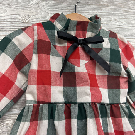 Mock Neck Gingham Dress 18M