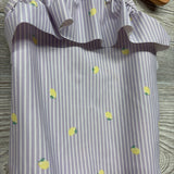 Swimsuit Lemons & Stripes 3t