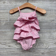 Ruffle Striped Romper 3M