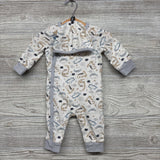 Snap Outfit W/ Hat Dinosaurs 6M