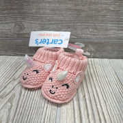 NEW Knit Unicorn Booties NB