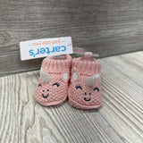 NEW Knit Unicorn Booties NB