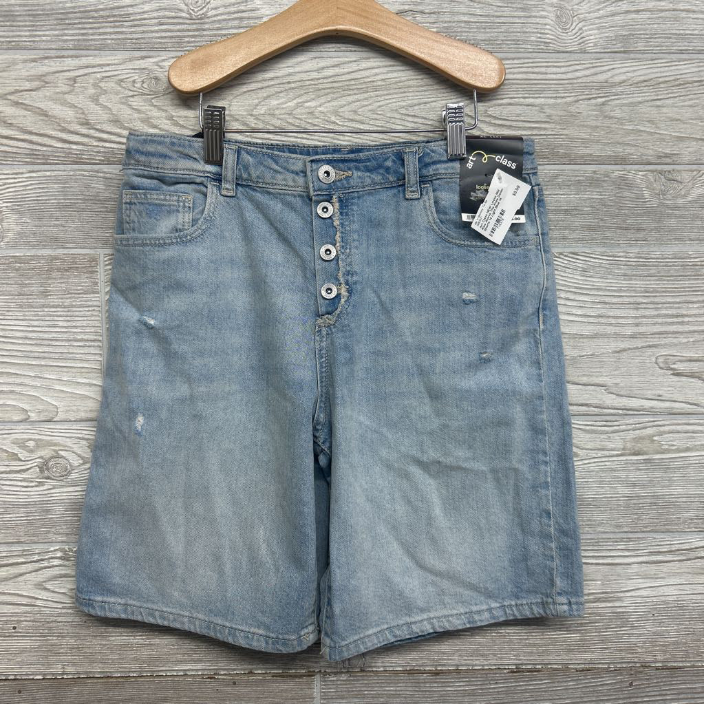 NEW Loose Mid Rise Above The Knee Denim Shorts 14