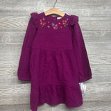 NEW Tiered Dress Embroidered Flowers 4-5